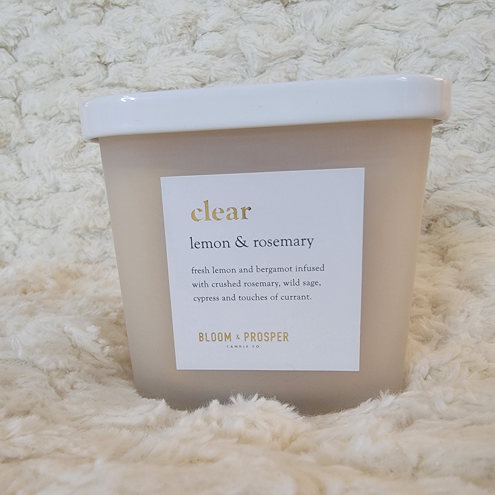 Bloom & Prosper Lemon & Rosemary 2 Wick Candle